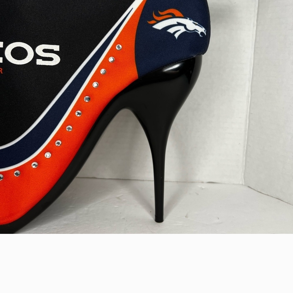 Stylish Black and Orange Heels